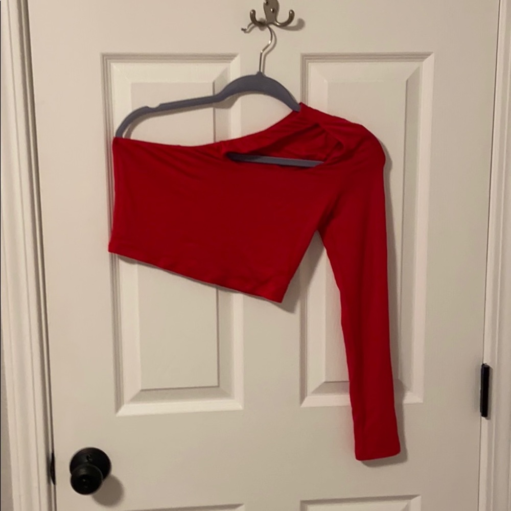 one arm long sleeve